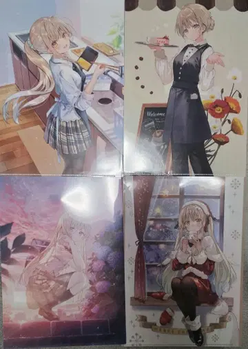 이웃집 천사님 클리어 파일 세트 4종 세트