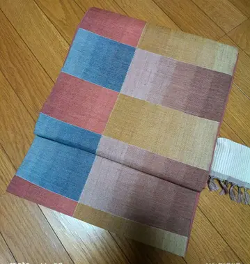 본장 유키 타마츠무기 카스리 후쿠로 오비 유쇼엔 순수 실크 전통