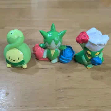 포켓몬 손가락 인형 3개 세트 스보미, 로젤리아, 로즈레이드의 진화 라인