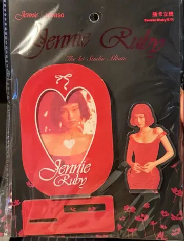 제니 MINISO 팝업 중국 한정판 콜라보 아크릴 스탠드