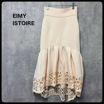 EIMY ISTOIRE 다마스크 컷 머메이드 스커트 롱 스커트