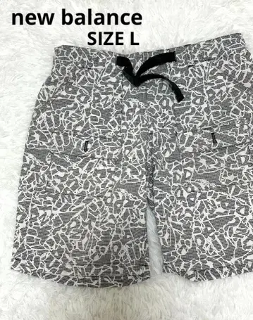 새상품급 뉴발란스 숏팬츠 5 L 올 패턴 로고 골프웨어 남성용