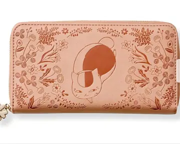 나츠메 우인장 x 고양이부 냥코 선생님과 풀꽃 엠보 장지갑