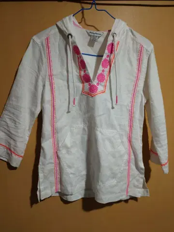 Tommy Bahama 후드 부착 셔츠 XS/Tp