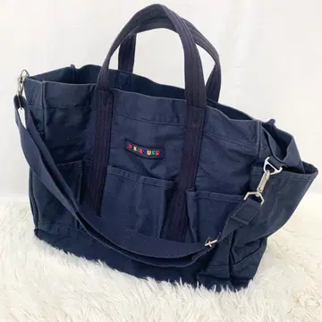 고품질 미키하우스 마더스 백 네이비 숄더 토트 대용량 수납