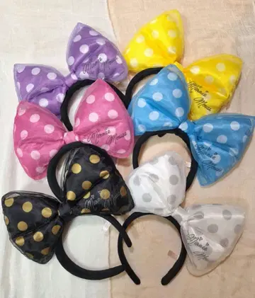 [ 6세트 ] 미니 마우스 도트 리본 머리띠