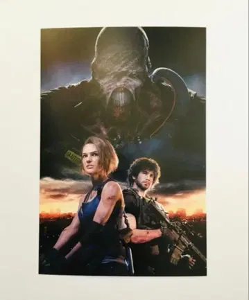 바이오하자드 RE:3 Resident Evil 3 25th 엽서