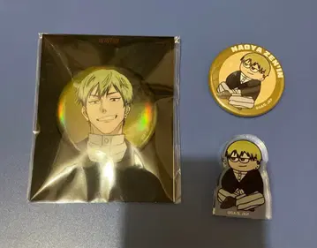 주술회전 젠인 나오야 애니메이트 카페 캔뱃지 지로리 아크릴 블록