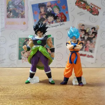 드래곤볼 HG 미니 피규어 손오공 브로리 2체 세트