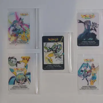 포켓몬 하츠네 미쿠 콜라보 카드 라라포트 5장 컴플리트 1세트