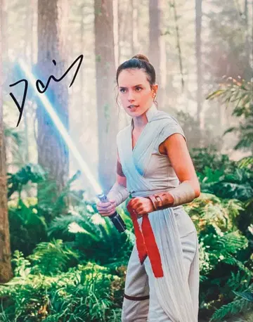 데이지 리들리 친필 사인 사진 스타워즈 rh5