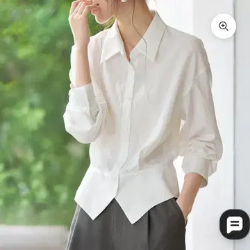 새상품 Millennial 미레제네 허리 쉐이프 셔츠