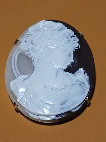 브로치 4 카메오 펜던트 탑 귀부인 쉘 앤티크풍 2way