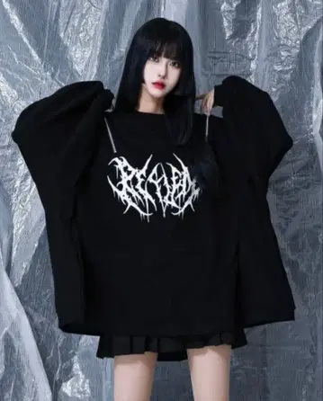 [ REFLEM ] 맨투맨 티셔츠 FREE 블랙