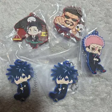 주술회전 러버 마스코트 5개 세트