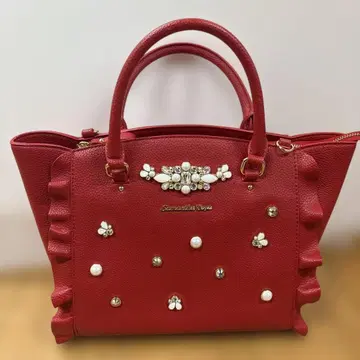 사만다 타바사 플래터 여성용 2way 숄더백 레드