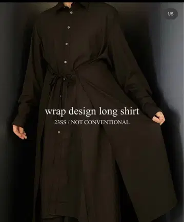not conventional wrap design long shirt