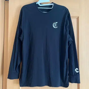 CRONOS 크로노스 블랙 긴팔 티셔츠 남성용 M 사이즈