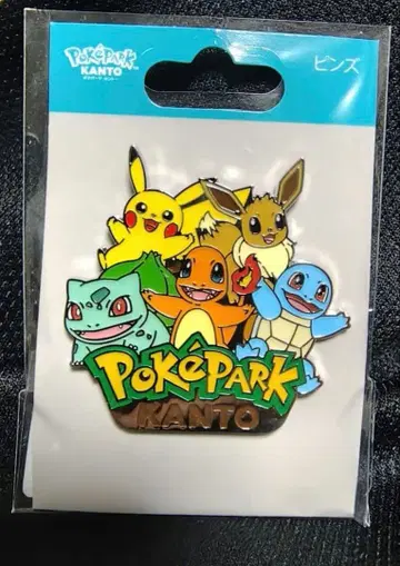포케파크 관동 피카츄 이브이 삼인방 핀 배지