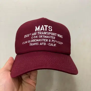 AVIREX MATS 캡 버건디