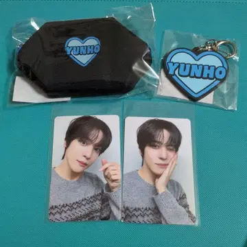 ATEEZ FC 복권 온라인 복권 윤호 키링 트레이딩 카드 파우치