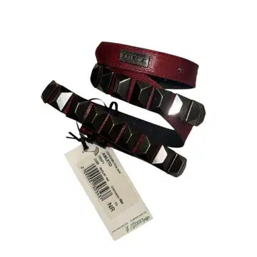 Vintage Met Jeans Studs Leather Belt