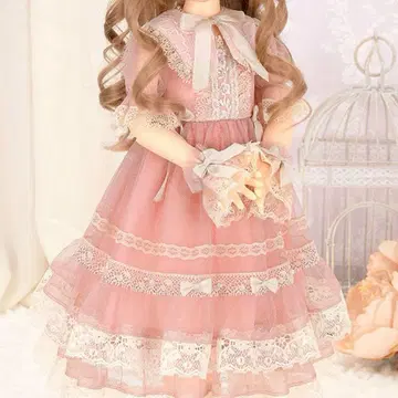 보크스 레이시 튤 드레스 (로즈) 미니