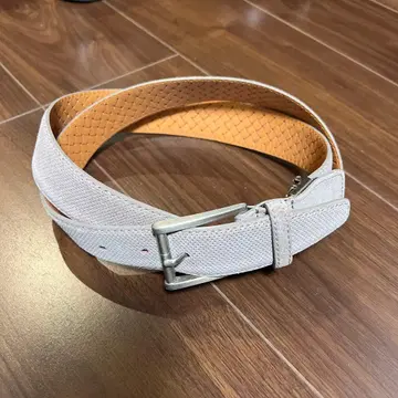 퍼펙트 수트 팩토리 벨트 베이지 화이트 미사용