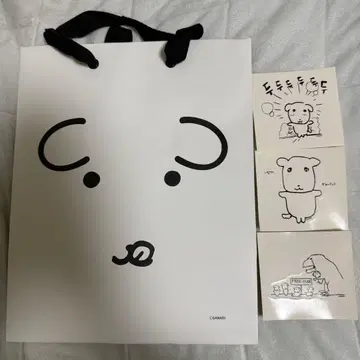 가나디 popup 특전 쇼핑백 스티커 세트