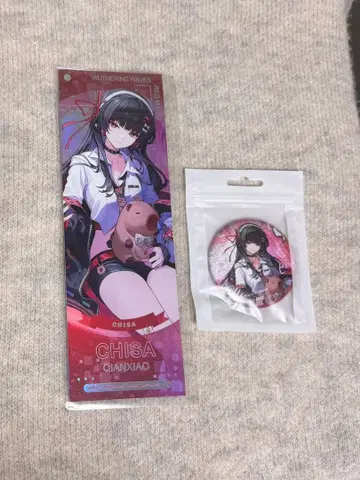 명조 치사키 REDMAGIC 콜라보 아크릴 색지 캔뱃지