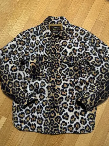 50's 60's 빈티지 CAMPUS 레오파드 무늬 블루종