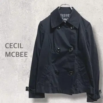 [세실 맥비] 더블 버튼 숏 트렌치코트 M 스프링 자켓