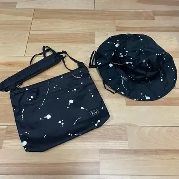 미사용 KIU 발수 사코슈 & 사파리 햇 세트 스플래쉬 블랙