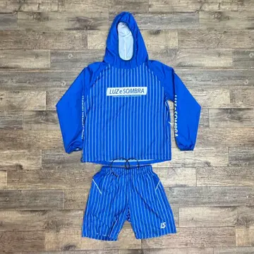 LUZeSOMBRA 스트라이프 나일론 자켓 셋업