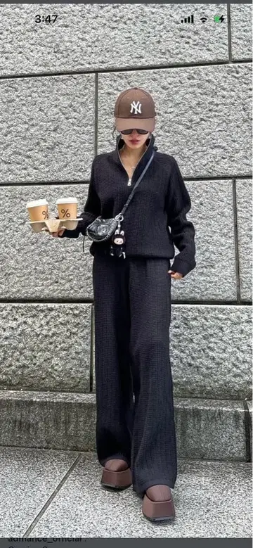 admance 니트 셋업