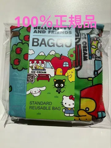 정품입니다! BAGGU 스탠다드 HELLO KITTY 프렌즈 키티