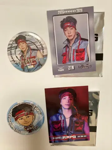 THE RAMPAGE*진* 포토 카드*캔뱃지* 4점 세트