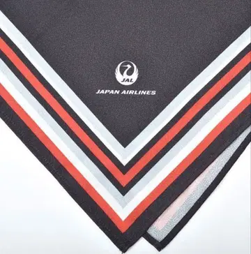 JAL 오리지널 보자기 블랙라인 CA 스카프 패턴