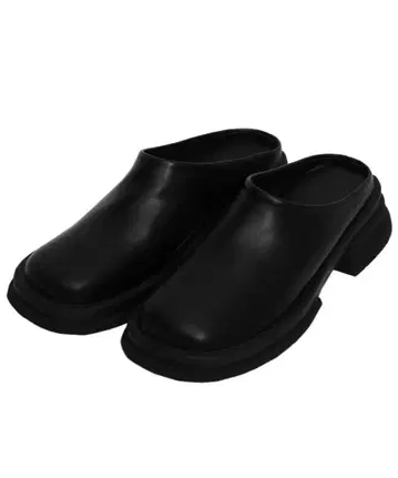 셀렉트 모카 페이크 레더 슬라이드 슈즈 블랙 L 사이즈