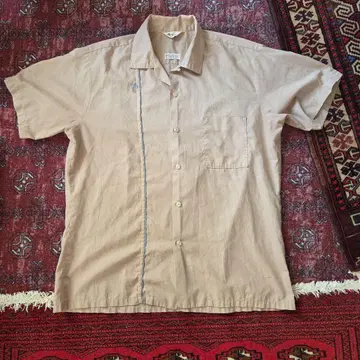 70s MrCalifornia 해금 셔츠 L 베이지