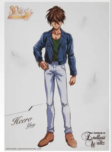 제일복권 신기동전기 건담 W G상 클리어 포스터 히이로