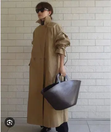 ETRE 에트레 도쿄 헤링본 오버 사이즈 코트 S