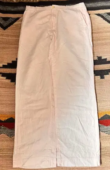 90s 00s 페리 엘리스 코튼 린넨 슬랙스 헤링본 핑크