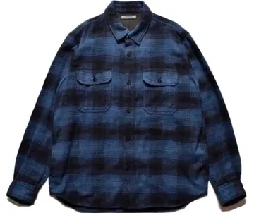 Distortion Ombre Check Flannel Over SH