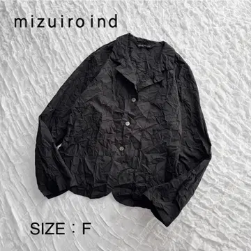 [ 미사용 새상품 ] 미즈이로 인드 와셔 가공 자켓 워셔블