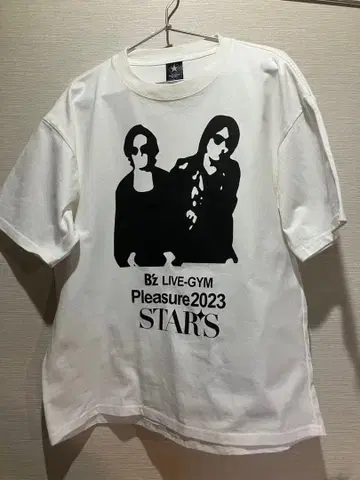 B'z LIVE-GYM Pleasure2023 티셔츠 화이트 컬러
