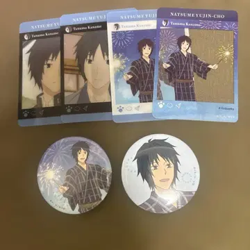 나츠메 우인장 타누마 카나메 불꽃놀이 마루이 콜라보 카드 캔뱃지