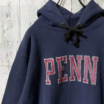 챔피온 리버스 위브 PENN 80s 트리코 태그 L 네이비 당시 물품