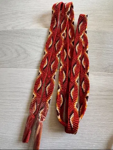 당조 수제 끈 허리띠