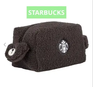 [ 대만 스벅 정품 ] 2025 크리스마스 한정판 복슬복슬 파우치 곰